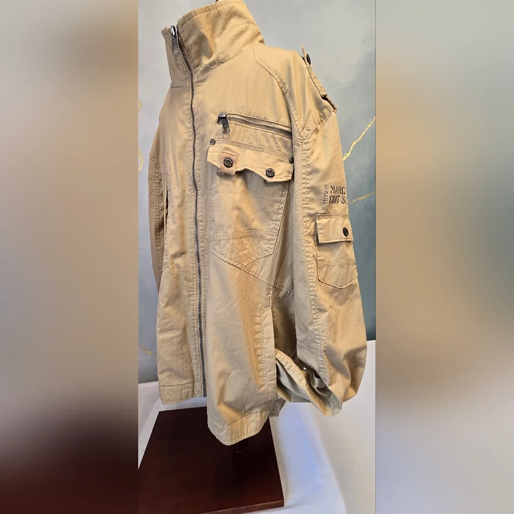 Marc Ecko Cut And Sew Men's Lightweight Military Inspired Tactical Jacket XL